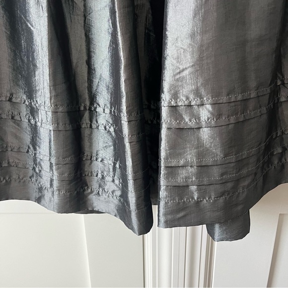 Boutique France Tulle Lined Tie Waist Bell Skirt Gray Sz 16 - Picture 12 of 16